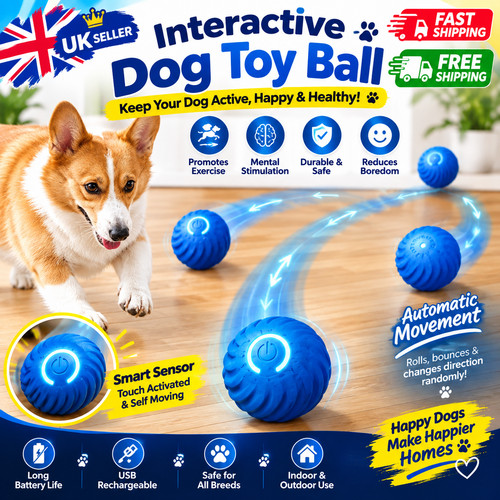 Automatic moving dog toy ball - toy,
